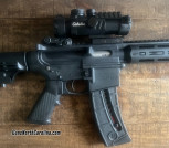 M&P 22 rifle with Cabela’s scope